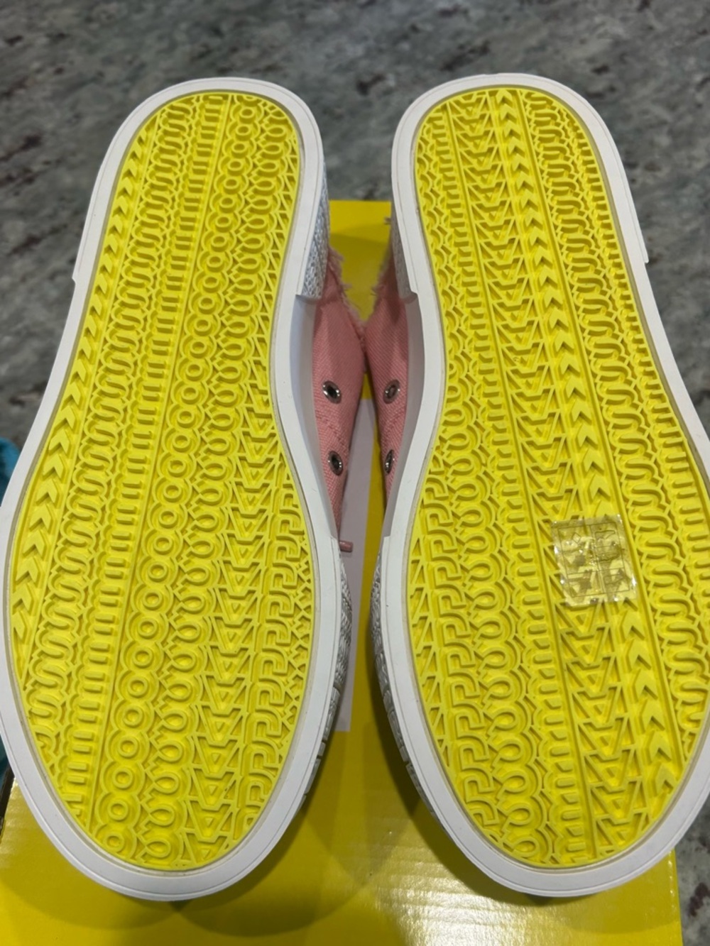 Marc Jacobs Pink Canvas Sneaker Mules - Picture 8 of 12